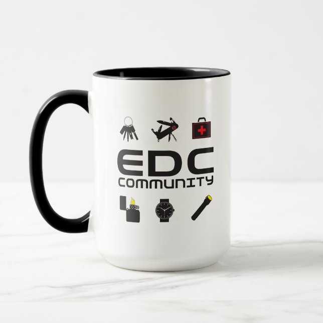 Mug - logo EDCC en noir avec couleurs (Gauche)