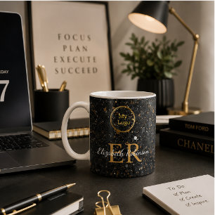 Mug Logo élégant d'entreprise moderne avec paillettes