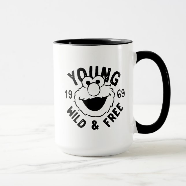 Mug Logo Elmo Skate - Jeune, Sauvage & Libre 1969 (Droite)