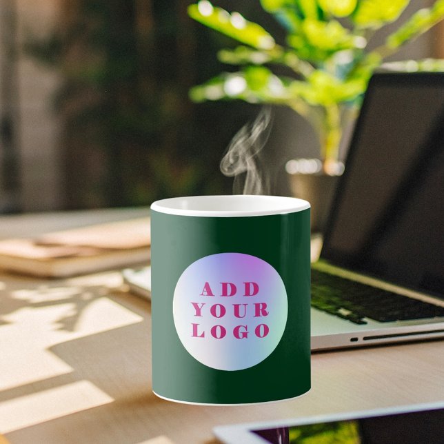 Mug logo Emerald green business (Créateur téléchargé)