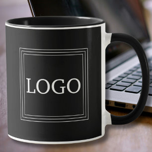Mug Logo en gras minimaliste noir