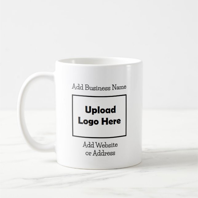 Mug Logo et informations d'entreprise personnalisés  (Gauche)