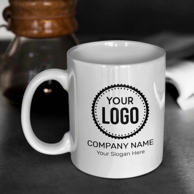 Mug Logo Et Slogan Personnalisés Avec Promotions (Créateur téléchargé)