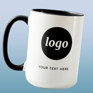 Mug Logo et texte promotionnel simple pour l'entrepris
