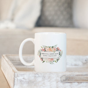 Mug Logo floral antique