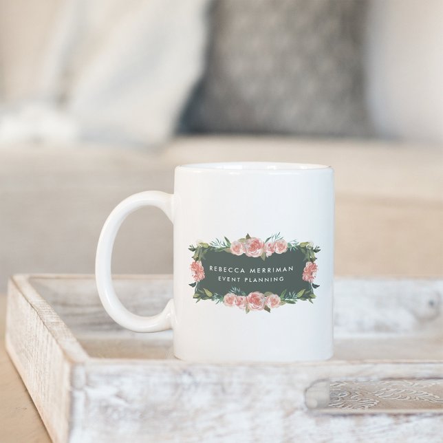 Mug Logo floral antique (Créateur téléchargé)