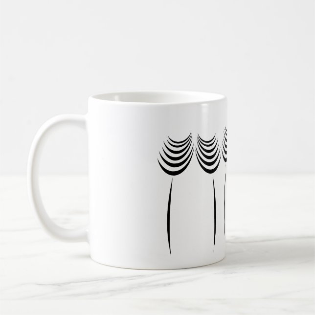 Mug Logo floral de mode de jardinier principal (Gauche)