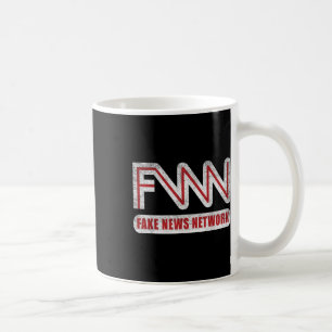 Mug Logo Fnn Fake News Network Drôle Blague Politique