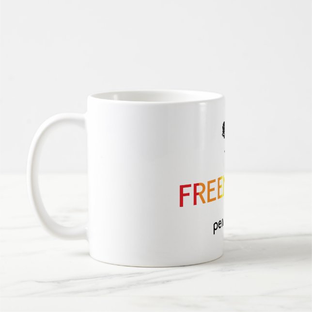 Mug logo freenbeck couleurs arc-en-ciel (Gauche)