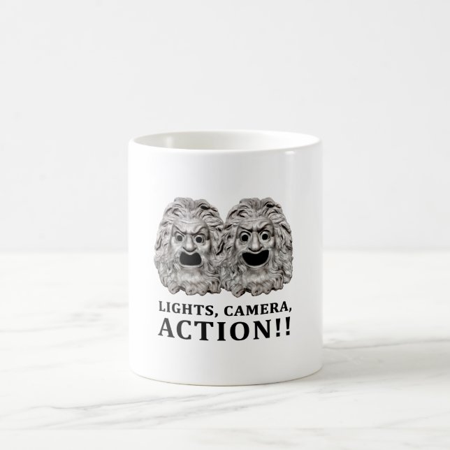 Mug Logo graphique de concept par action (Centre)