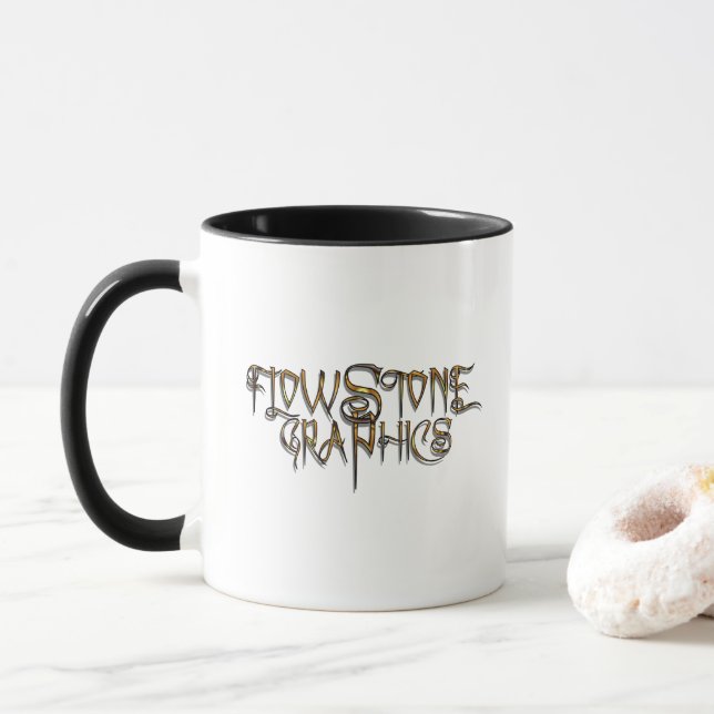 Mug Logo graphique Flowstone (Avec donut)