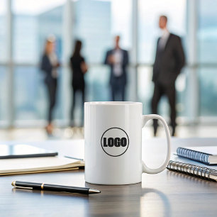 Mug Logo minimaliste de marque Black White