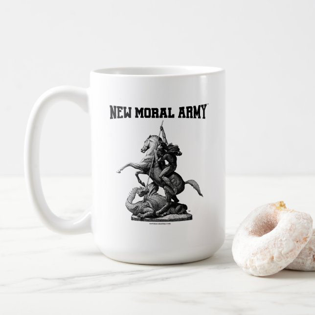 Mug Logo New Moral Army™ St. George & Dragon (Avec donut)