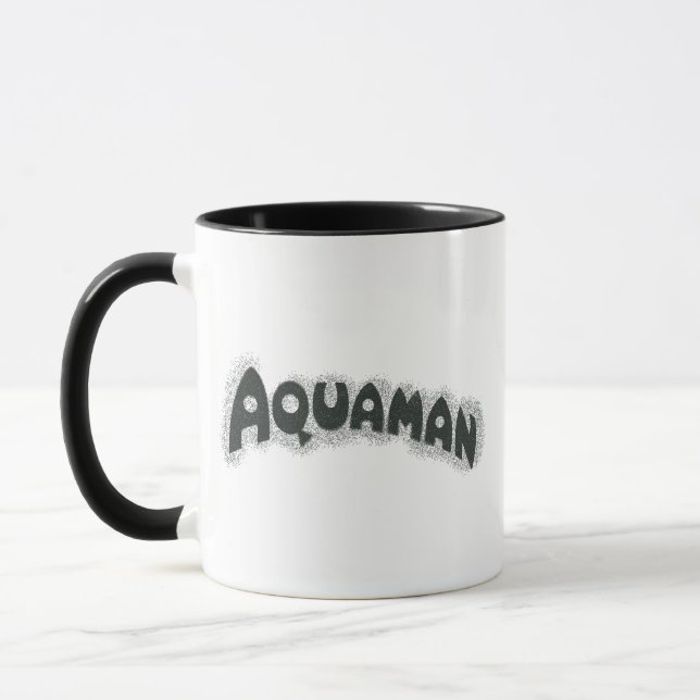Mug Logo noir Aquaman Grunge (Gauche)