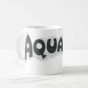 Mug Logo noir Aquaman Grunge