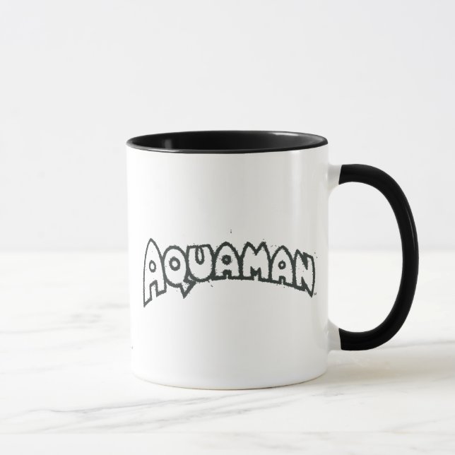 Mug Logo noir Aquaman Grunge 2 (Droite)