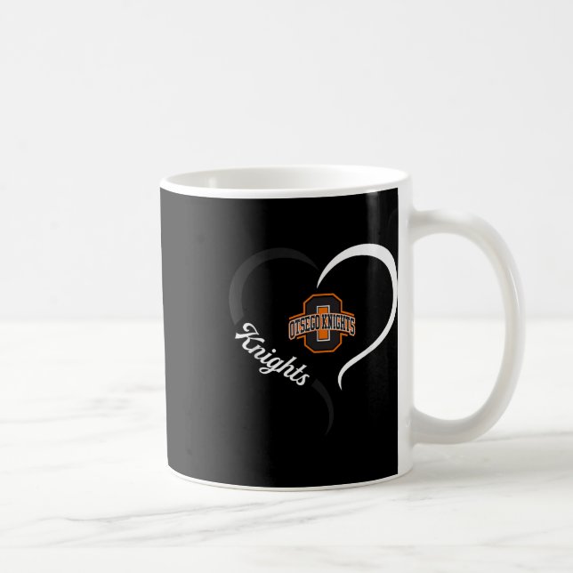 Mug Logo Otsego Knights Slogan demi-coeur (Droite)