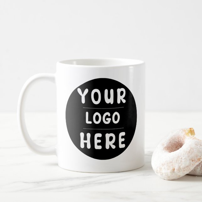 Mug Logo ou image personnalisé pour l'entreprise (Avec donut)