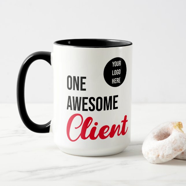 Mug Logo personnalisé d'un client impressionnant (Avec donut)