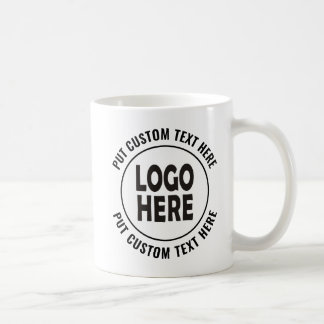 Mug Logo personnalisé et promotion commerciale du text