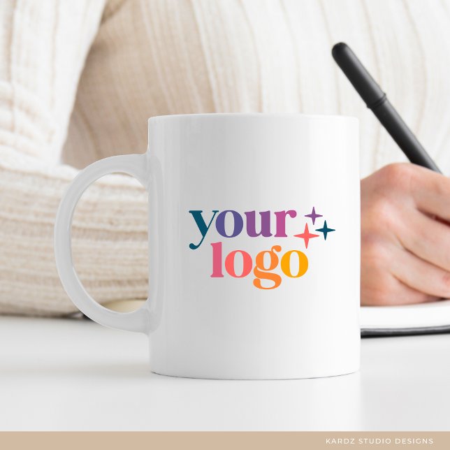 Mug Logo personnalisé moderne de marque blanche (Mug shown in 11 oz. Choose between 11 oz and 15 oz mug.)