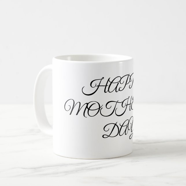 Mug Logo personnalisé simple et élégant ici société g (Devant gauche)