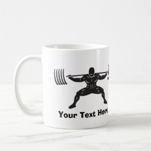Mug Logo Power Squat "POWER LIFTING" - Personnalisable