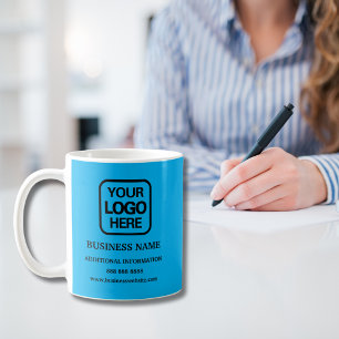 Mug Logo professionnel bleu clair