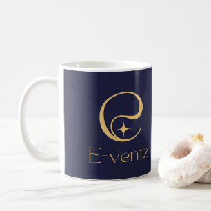 Mug Logo promotionnel Marine Blue & Gold Marketing