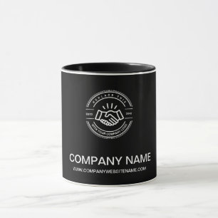 Mug Logo promotionnel personnalisé couleur noire simpl