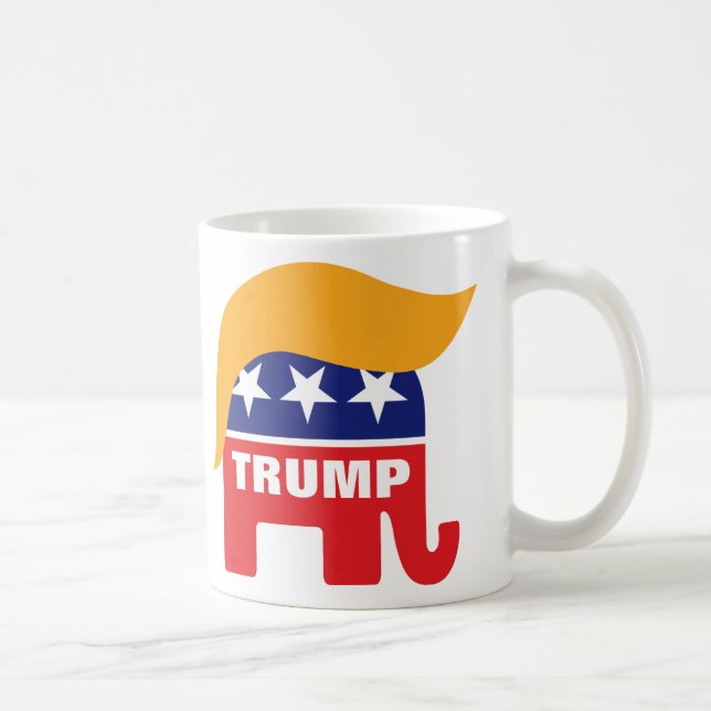 Mug Logo républicain Donald Trump pour éléphants (Droite)
