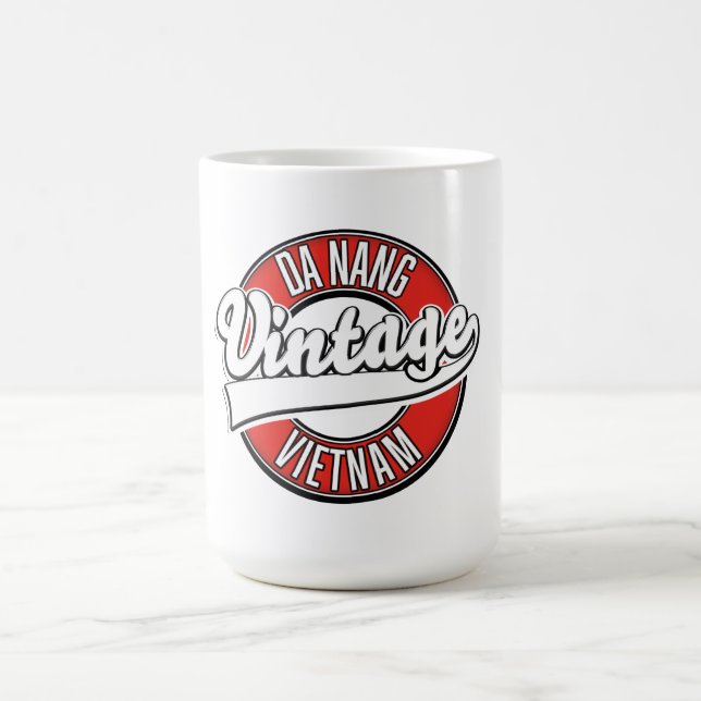 Mug Logo rétro de Da Nang vietnam (Centre)