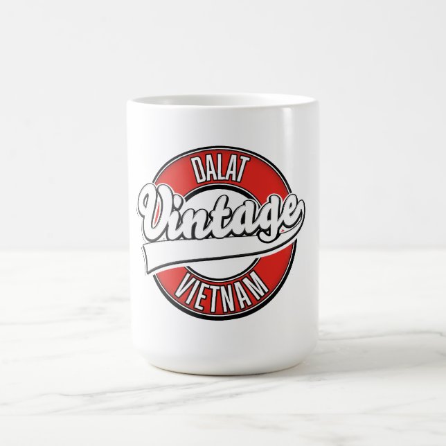 Mug Logo rétro de Dalat vietnam (Centre)