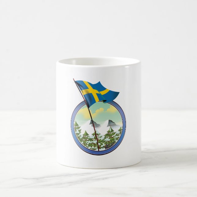 Mug Logo rétro de Suède (Centre)