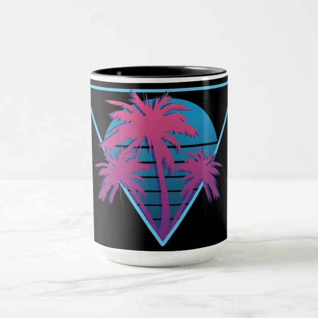 Mug Logo Retro Palm Trees (Centre)
