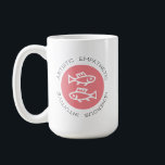 Mug Logo rose Poissons Symbole Zodiaque étoile Astrolo<br><div class="desc">Une tasse de zodiac amusante avec des traits proéminents pour votre signe! Un cadeau amusant pour tous ! Ceux nés sous le signe Pisces (19 février-21 mars) sont dits créatifs, artistiques, intuitifs, empathiques et généreux ! Surprenez un ami ou un amant zodiaque pour leur anniversaire avec ces compliments spécialisés juste...</div>