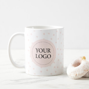 Mug Logo simple rose minimaliste personnalisé pour les