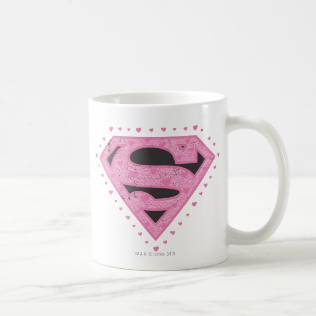 Mug Logo super-fille en uniforme noir et rose (Droite)
