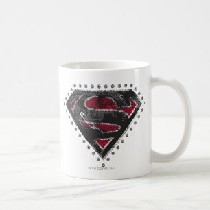 Mug Logo super-fille vêtu noir et rouge