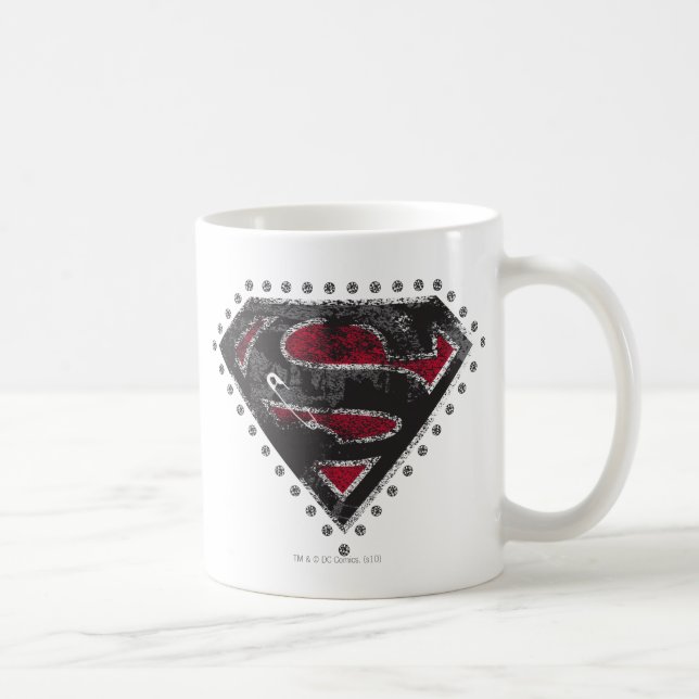 Mug Logo super-fille vêtu noir et rouge (Droite)