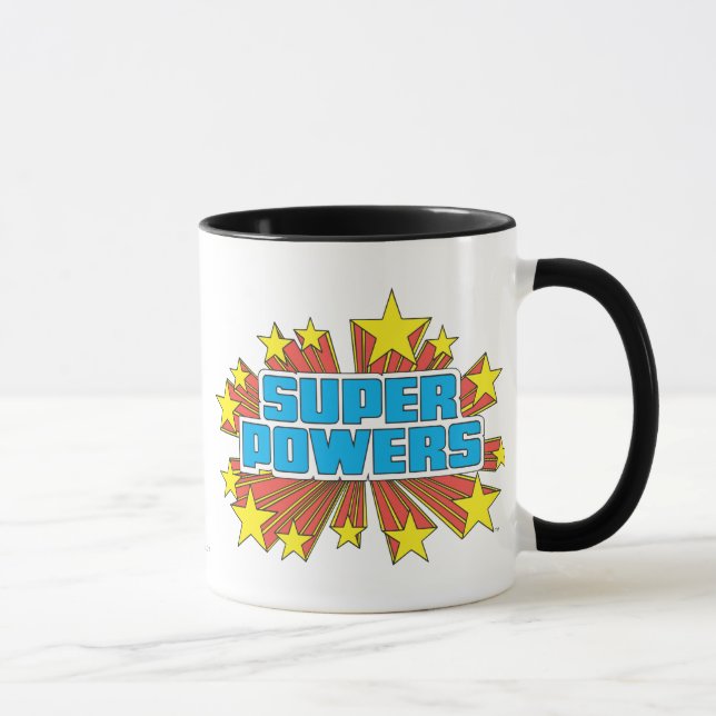 Mug Logo Super Powers™ bleu (Droite)