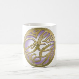 Mug Logo Supergirl Gold & Purple Circle