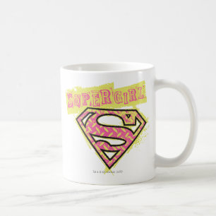 Mug Logo Supergirl Grunge Rose