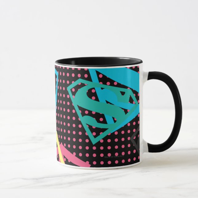 Mug Logo Supergirl Motif & Pois (Droite)