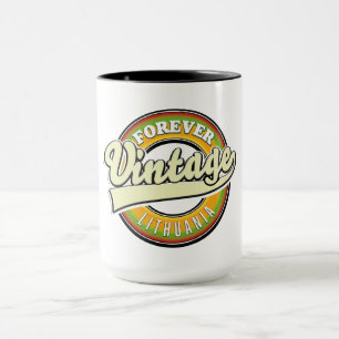 Mug Logo vintage Forever Lituanie.