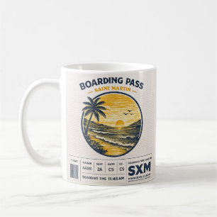 Mug Logo Voyage Saint Martin SXM Vintage