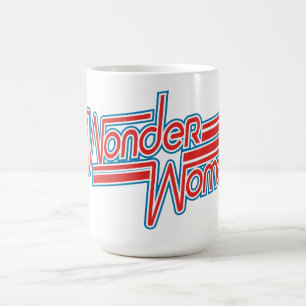 Mug Logo Wonder Woman Red and Blue Stripe