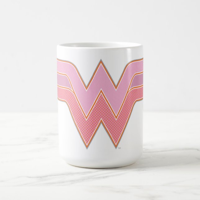 Mug Logo Wonder Woman Rose and Orange Mesh (Centre)