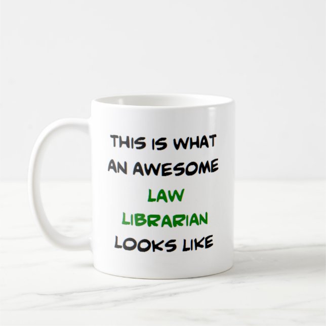 Mug loi bibliothécaire, génial (Gauche)
