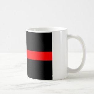 Mug loi sur la police de la ligne rouge mince